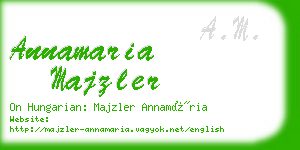 annamaria majzler business card